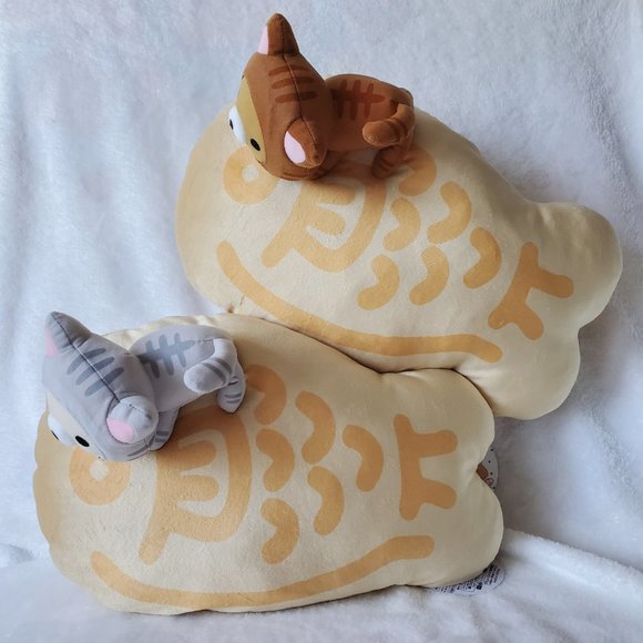 Rilakkuma - Cat Costume Soft Mochi Taiyaki Cushions (Set of 2) - Picture 2 of 5